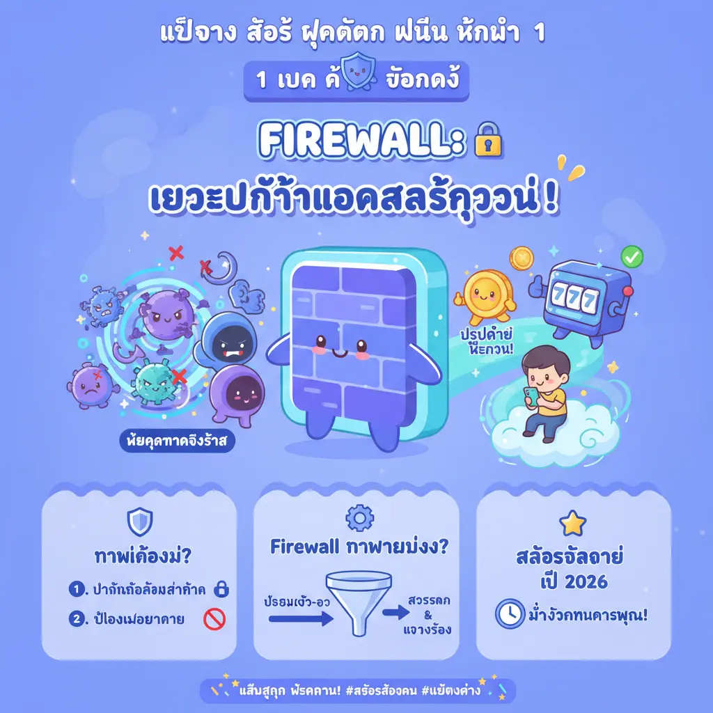 เว็บตรง สล็อต ฝากถอน ไม่มี ขั้นต่ำ 1 บาท ก็ ถอนได้ - Firewall
