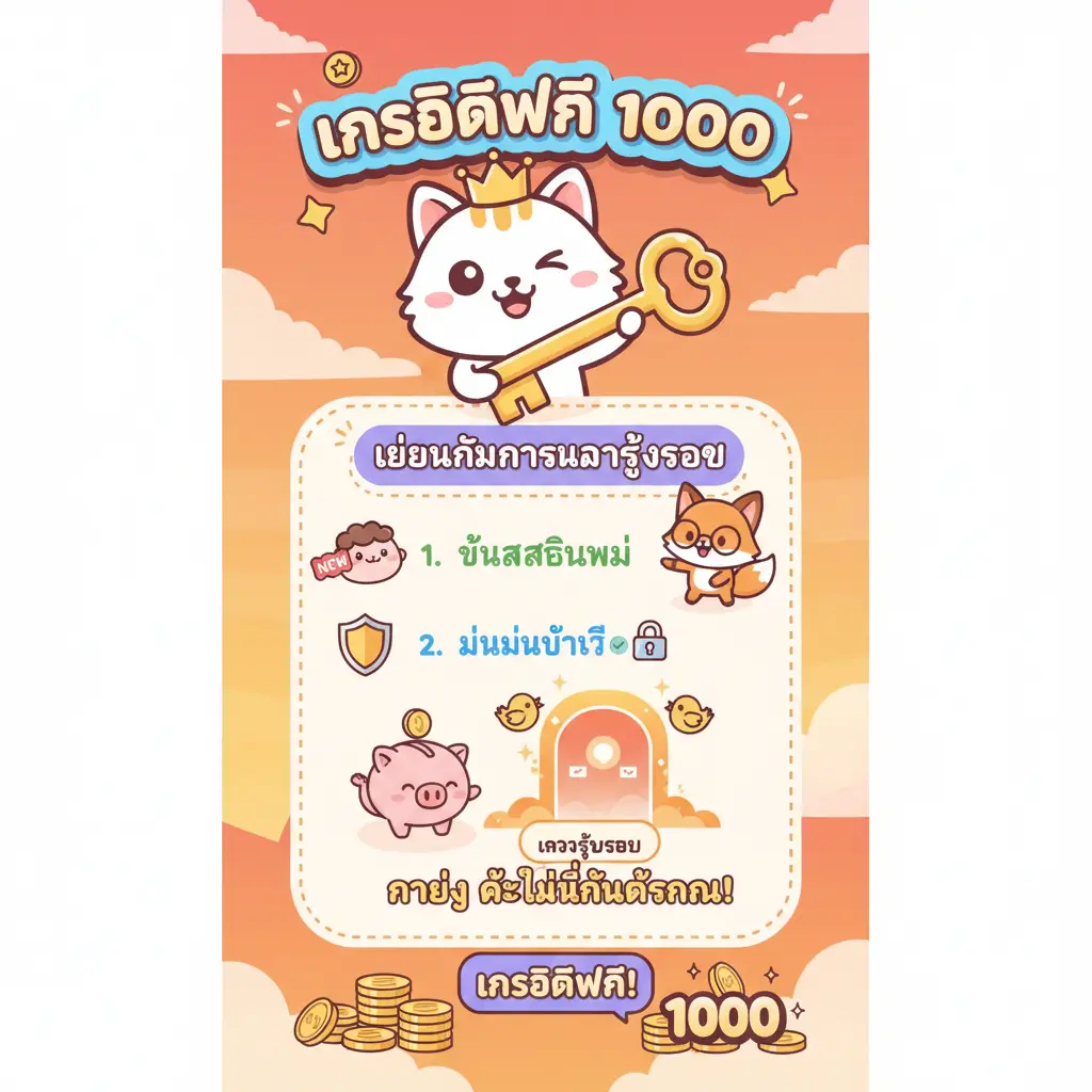 เครดิตฟรี 1000 - การเข้าสู่ระบบ
