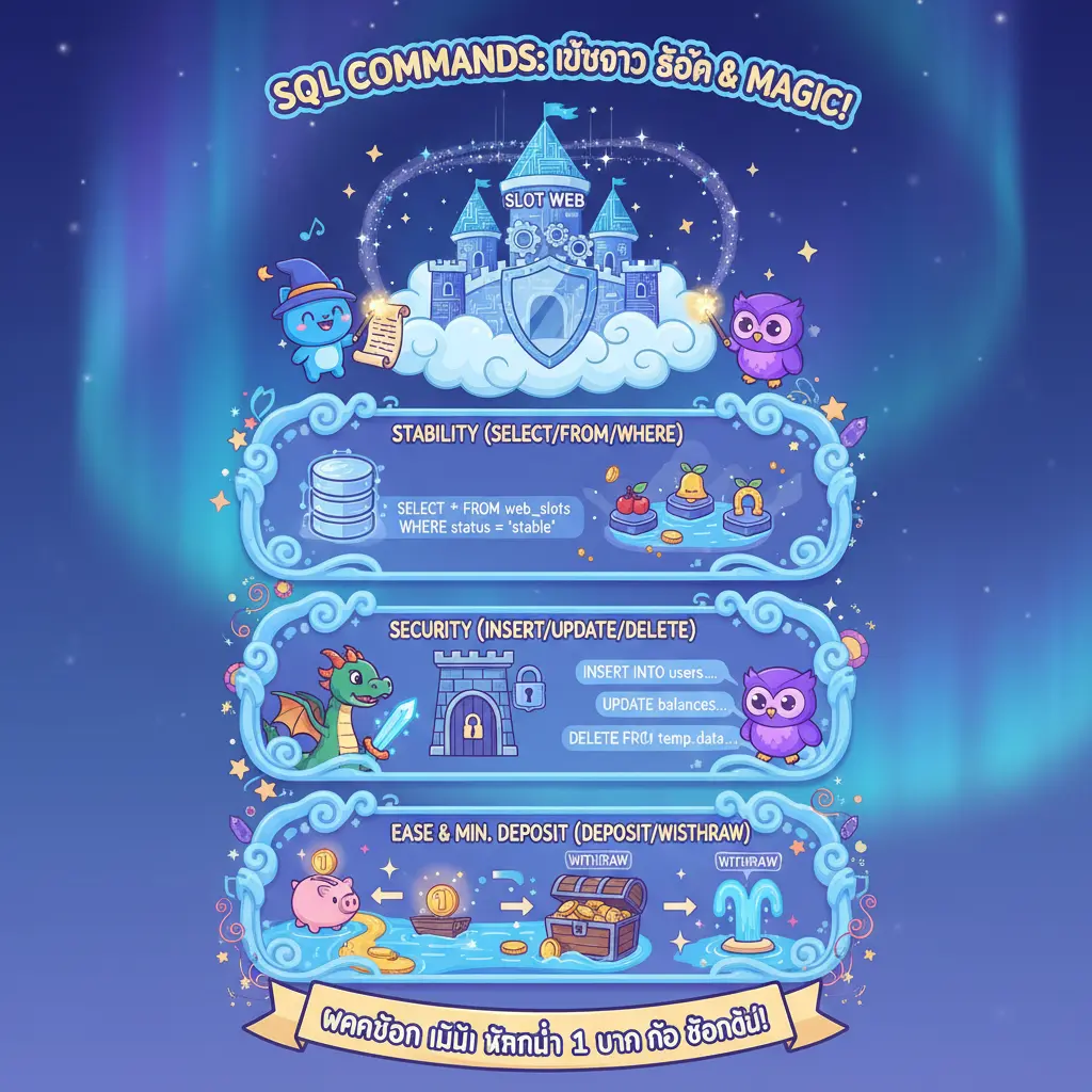 เว็บตรง สล็อต ฝากถอน ไม่มี ขั้นต่ำ 1 บาท ก็ ถอนได้ - SQL command