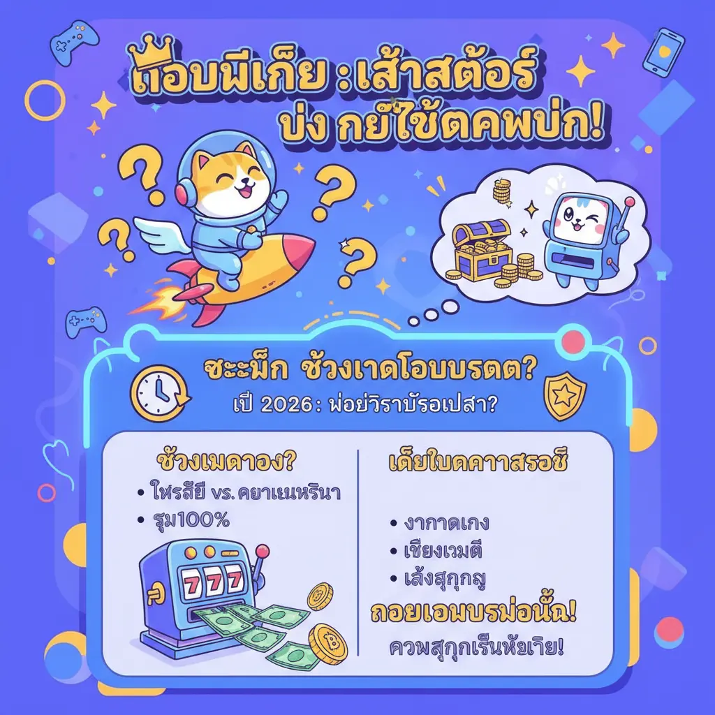 เล่นสล็อต ยัง ไง ให้แตกหมื่น - เกมมือถือ